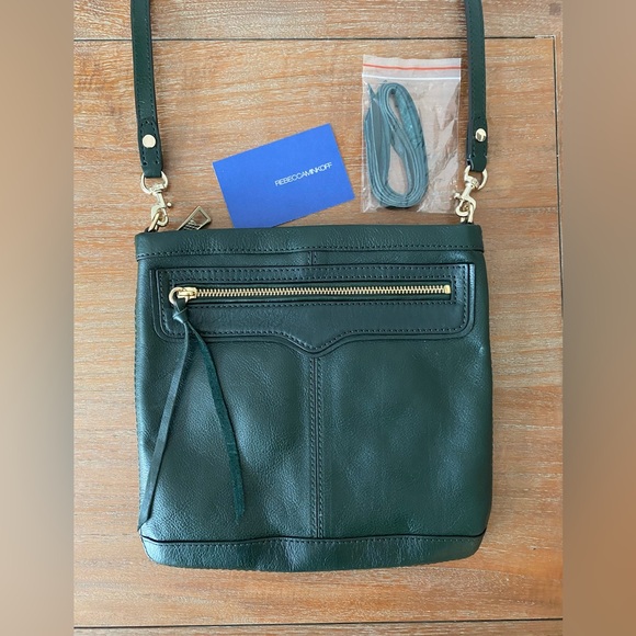 NWOT Rebecca Minkoff Green Leather Handbag - Picture 4 of 15